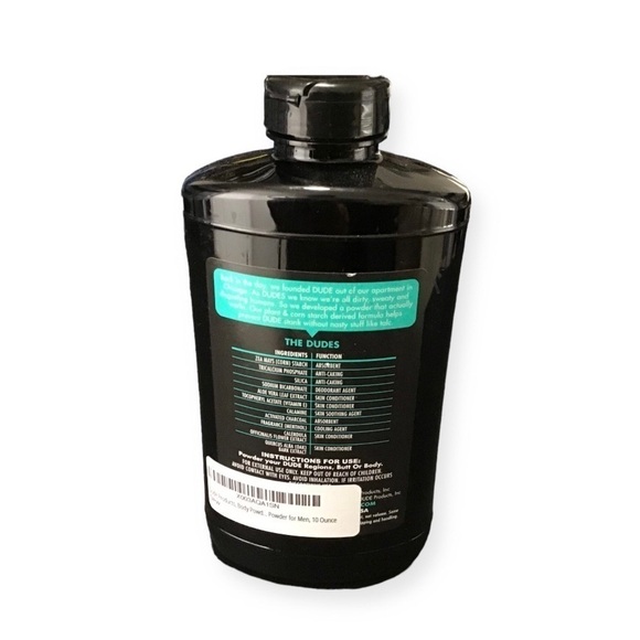NEW DUDE POWDER Menthol Chill Charcoal Body Powder. - Picture 2 of 2